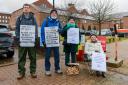 Defend Our Juries protesters outside Norwich Crown Court