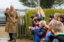King Charles opened a new library at a Norfolk primary school