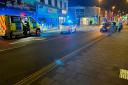 One person was taken to hospital after a crash in Gorleston last night