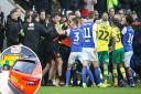 A row has erupted between a charity and Norwich City Football Club after a raffle for derby day tickets was blocked, while trying to raise money for Norfolk Accident Rescue Service