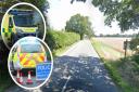 A man has died following a crash in a north Suffolk village