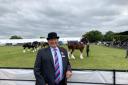 Mark Donsworth watching heavy horses at the Suffolk Show