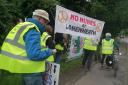Protesters walked 40 miles from Norwich to Lakenheath to demonstrate against the missiles