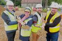 Michael Newey, chief executive, Broadland Housing; Cllr Wendy Fredericks, deputy leader of North Norfolk District Council and portfolio holder for housing and people services; Cllr Callum Ringer; and Jonathan Smith, commercial director, Smith of