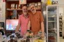 Kevin and Neil Andrews-Stott are stepping back from running Petals Tea Room