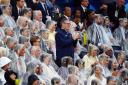 Prime Minister Sir Keir Starmer applauds the Great Britain team during the opening ceremony of the Paris 2024 Olympic Games (Mike Egerton/PA)