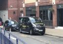 The taxi rank by the town's bus station and Troll Cart pub