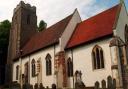 Rev Graham Vellacott outside Brandeston church