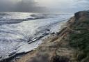 Coastal erosion at Hemsby, near Great Yarmouth