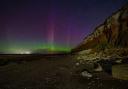 The aurora borealis captured by photographer Gary Pearson on the beach in Hunstanton. Picture: Gary Pearson Photography