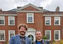 Art Fair East organisers Will Teather and Brian Korteling outside The Assembly House, the new venue for the 2024 event