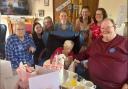 Connie Blight celebrates her 100th birthday at Dorrington House, in Watton