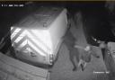Car thieves have been caught on CCTV stealing a Mercedes and BMW