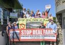 Objectors against the energy plant plans for Deal Farm in Bressingham