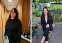 Candy o'Connor, from Bradwell, before and after losing four stone and ten pounds with Slimming World.