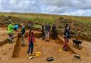 Archaeologists at work on the Sedgeford dig