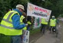 Protesters walked 40 miles from Norwich to Lakenheath to demonstrate against the missiles