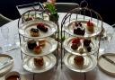 The sweet course of afternoon tea at Dunston Hall - dairy free on left and regular on the right