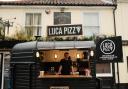 Luca La Bella in his Luca Pizza converted horsebox outside The Whalebone pub in Norwich