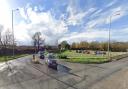 The busy junction where Lynn Road meets the A149 at Heacham