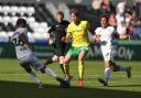 Oscar Schwartau made his first Norwich City start against Swansea.