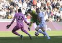 Borja Sainz spurned a number of late chances in Norwich City's 1-0 Championship defeat at Swansea City