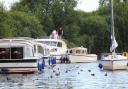 Boaters on the River Bure at Horning