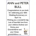 ANN and PETER BULL