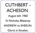 CUTHBERT - ACHESON