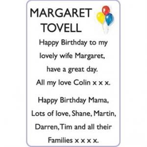 MARGARET TOVELL