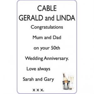 GERALD and LINDA CABLE