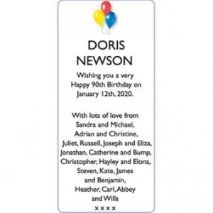 DORIS NEWSON