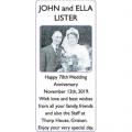 JOHN and ELLA LISTER