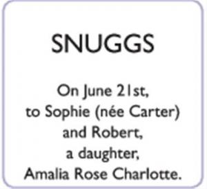 SOPHIE and ROBERT SNUGGS