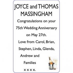 JOYCE and THOMAS MASSINGHAM