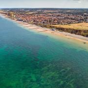 The art deco hotel will look over Britain's 'Barrier Reef' - a chalk reef off the coast of Cromer and Sheringham