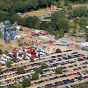 The East Coast Truckers' Children's Convoy at Pleasurewood Hills in Lowestoft