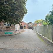 Several emergency vehicles were seen in Ellison Close - by Uplands Avenue in Caister - on Friday.