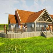 An artist's impression of the new village hall