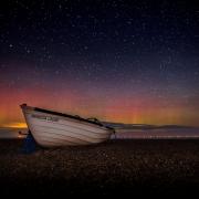 The Northern Lights photographed on Cley Beach Picture: Matthew Usher