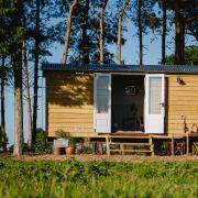 Quirky Norfolk shepherd huts at Godwick Hall have been named one of the UK's best stays