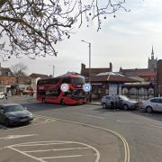 The toilets are near the bus station in Swaffham