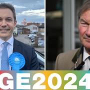 Rupert Lowe (R), Reform UK candidate for Great Yarmouth, has been blocked on Facebook by Tory hopeful James Clark