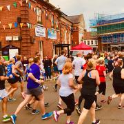 A group of teenage vandals have disrupted a town road race with 500 runners involved