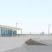 An artist's impression of what the new café building could look like