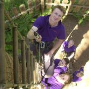 Tristram Mayhew, pictured at Go Ape in Thetford Forest in 2003