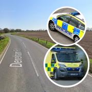 Two people have been injured in a crash in Ovington