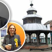 Richard Sims (left inset) has quit the Liberal Democrats after a row on WhatsApp over Reform. Right inset: Liberal Democrat candidate for North Norfolk, Steffan Aquarone