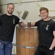 Tindall Brewery's brew manager Michael Green (right) and head of production Edward Jary