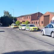Police attended the building in Laundry Loke, North Walsham this morning